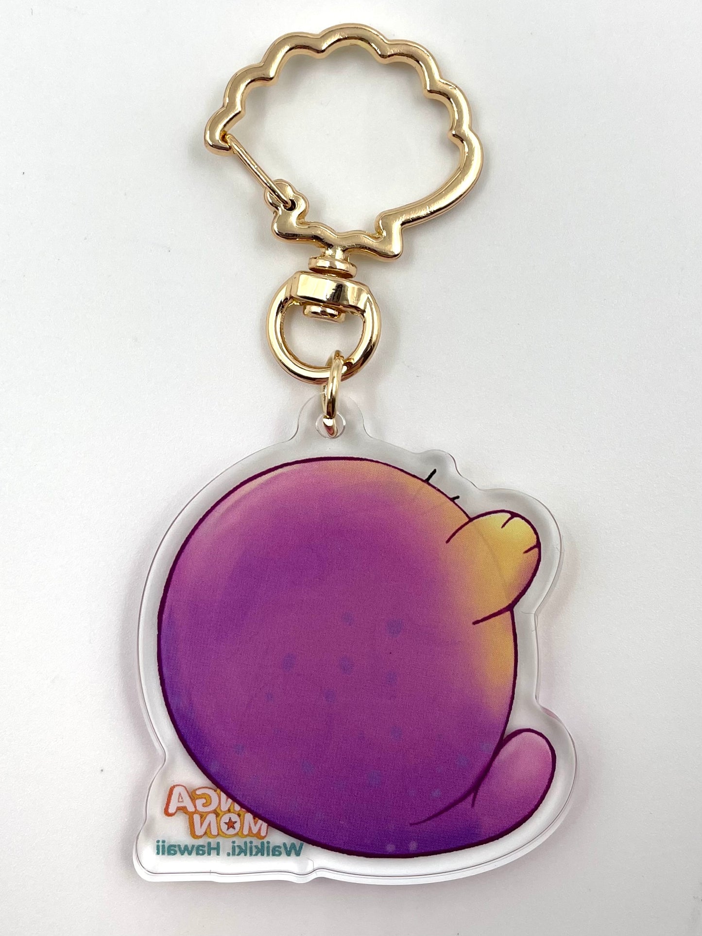 Acrylic Key-Charm Hawaimon with Shell Clip