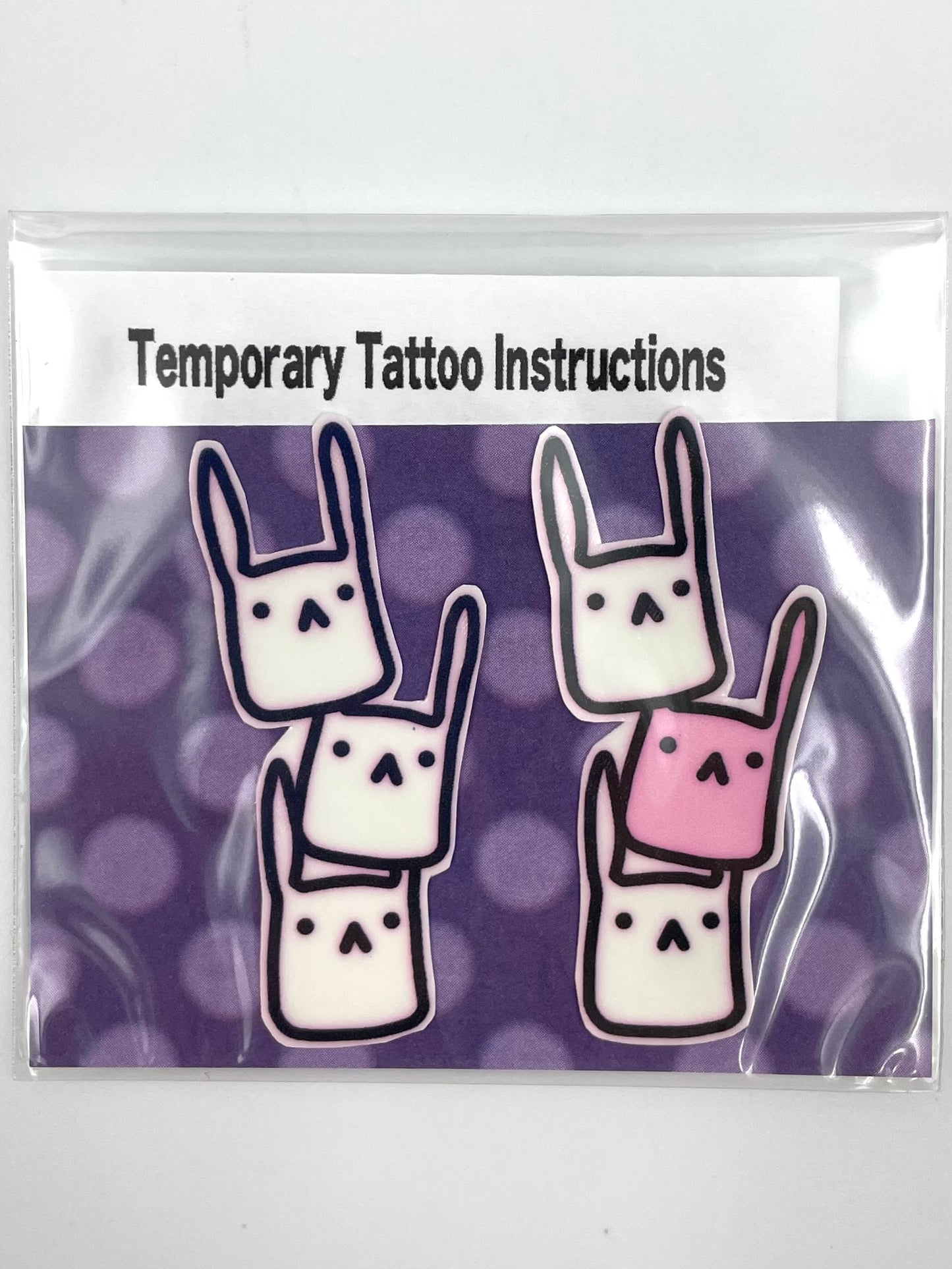 Sadness Rabbit: Temporary Tattoos