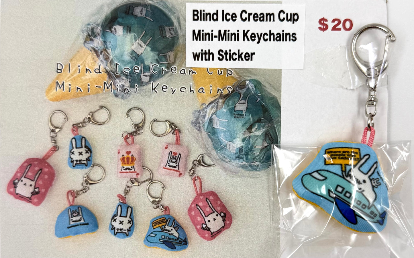 Sadness Rabbit: Blind Ice Cream Cup