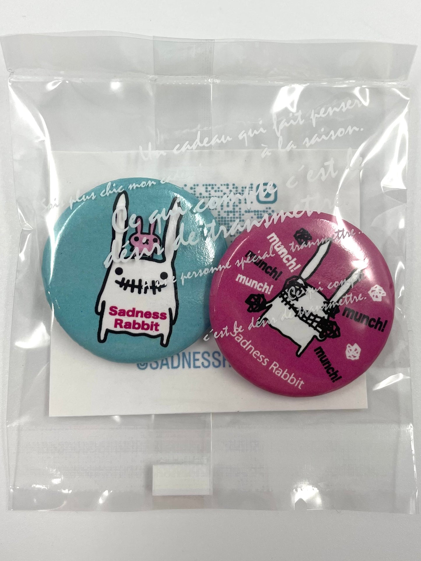 Sadness Rabbit: Botton Pin