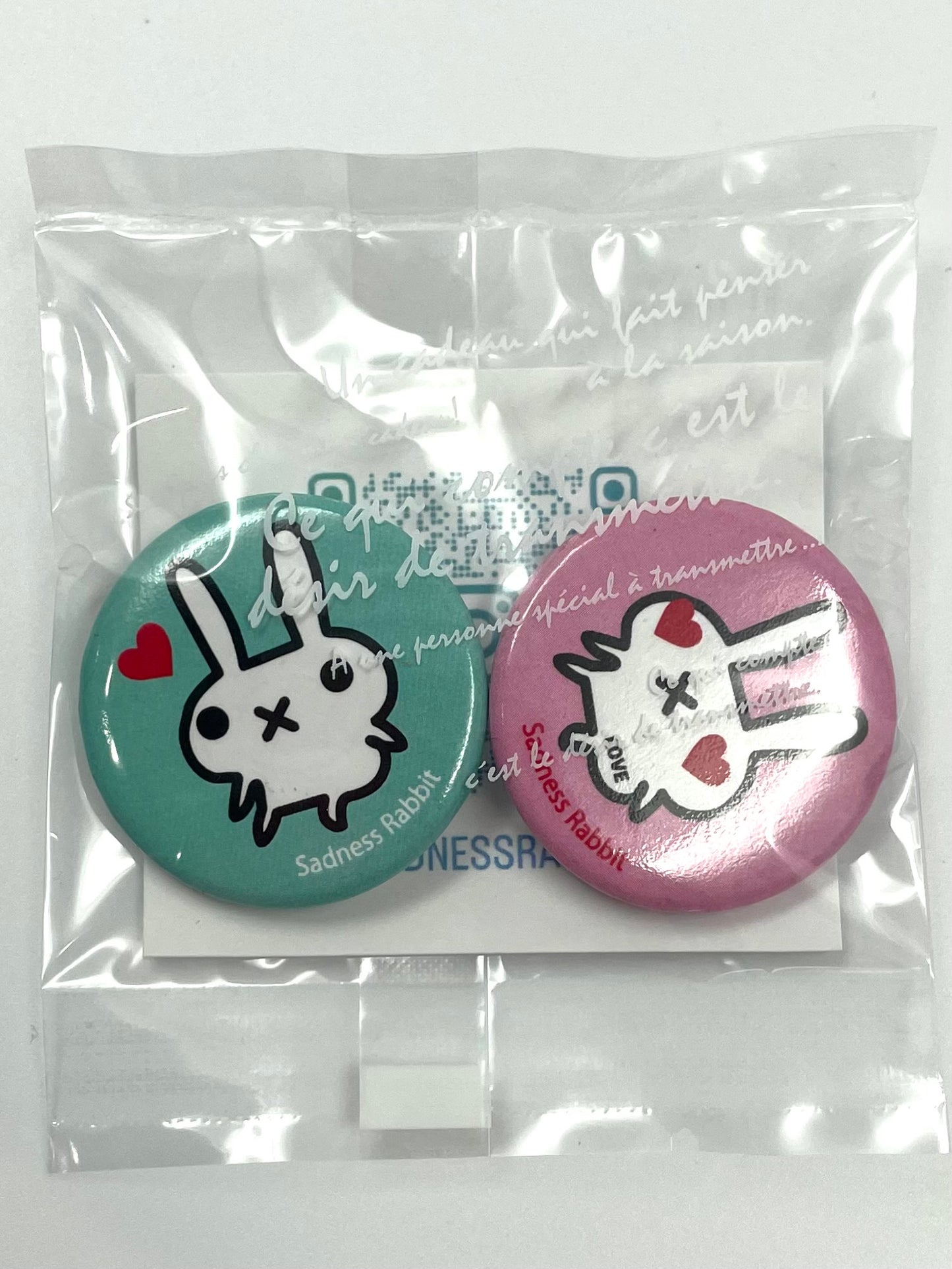 Sadness Rabbit: Botton Pin