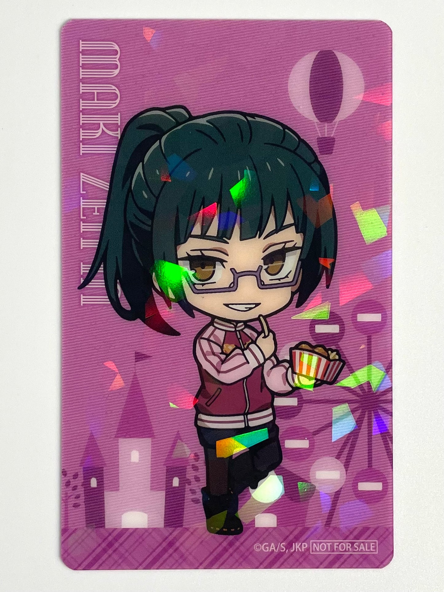 Stained Glass Card Jujutsu Kaisen maki Holo