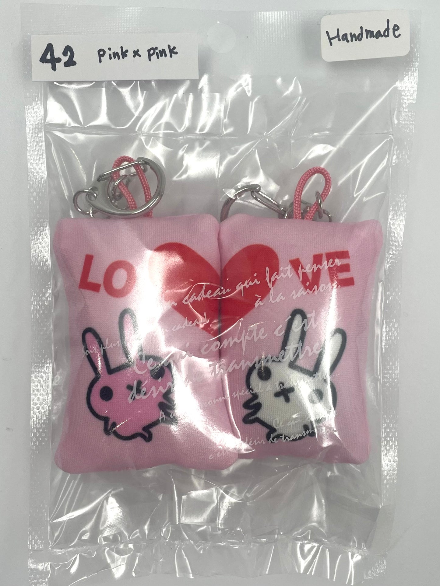 Sadness Rabbit: Pillow Keycharm