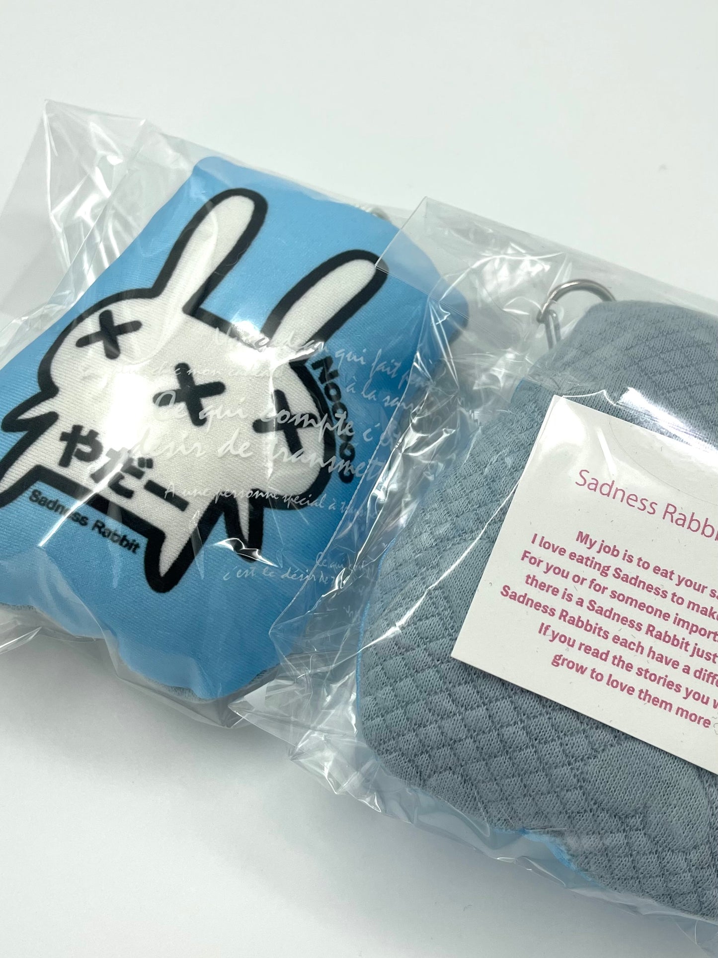 Sadness Rabbit: Pillow Keycharm