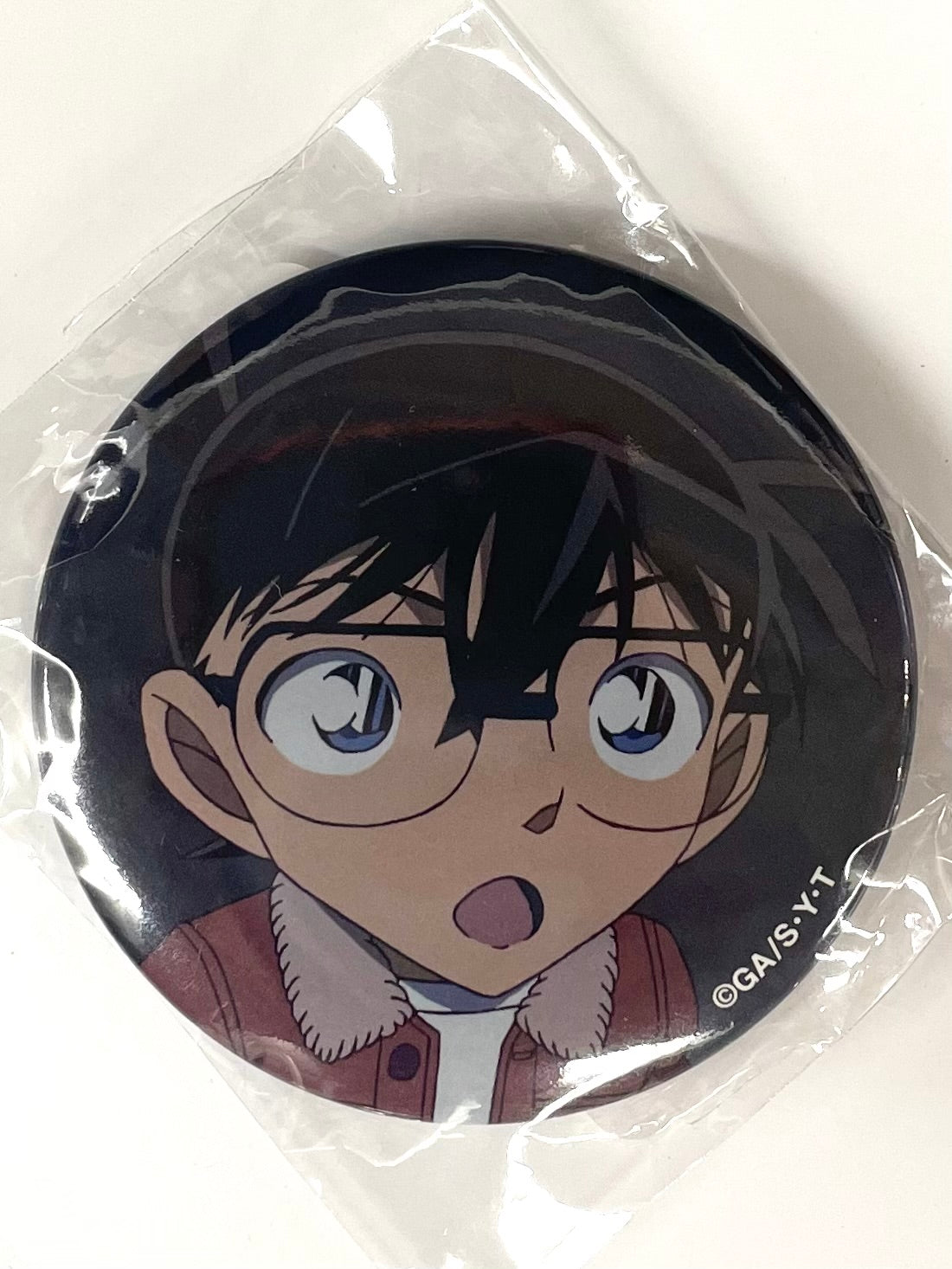 Trading Collectible Badge Conan Plaza mouth open