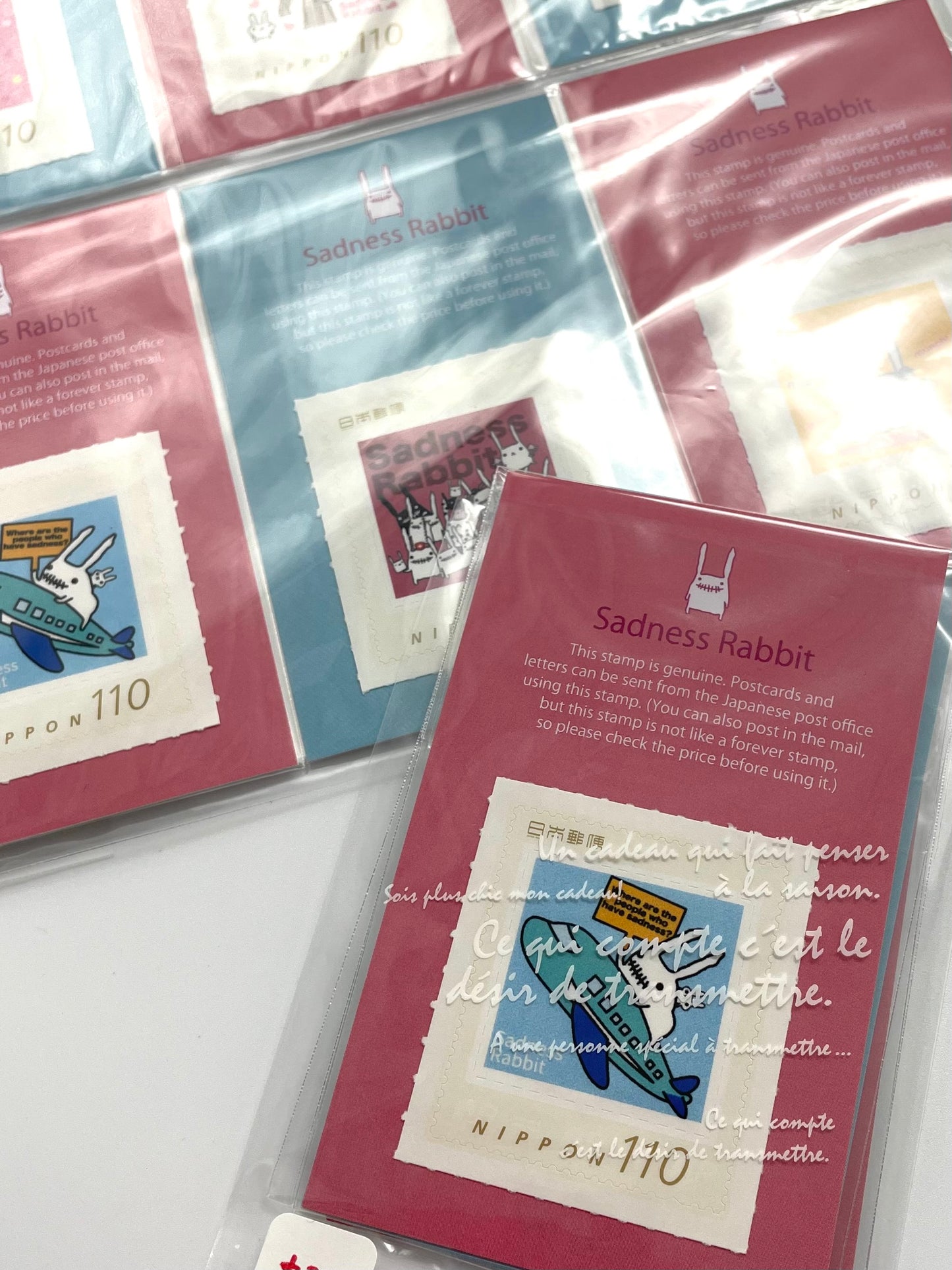 Sadness Rabbit: Japanese Stamps