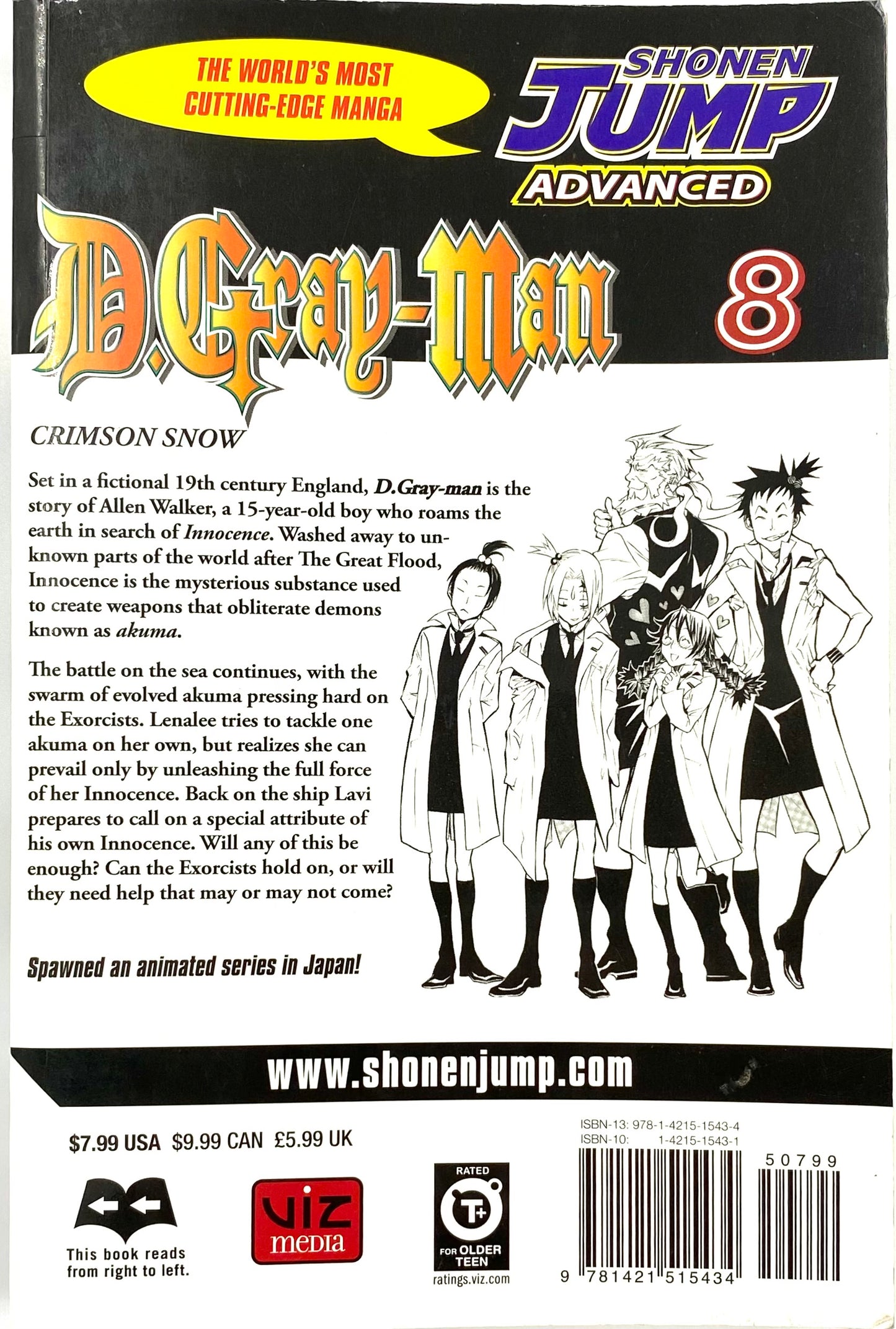 D.Gray-Man Vol.8_First Print-English Edition