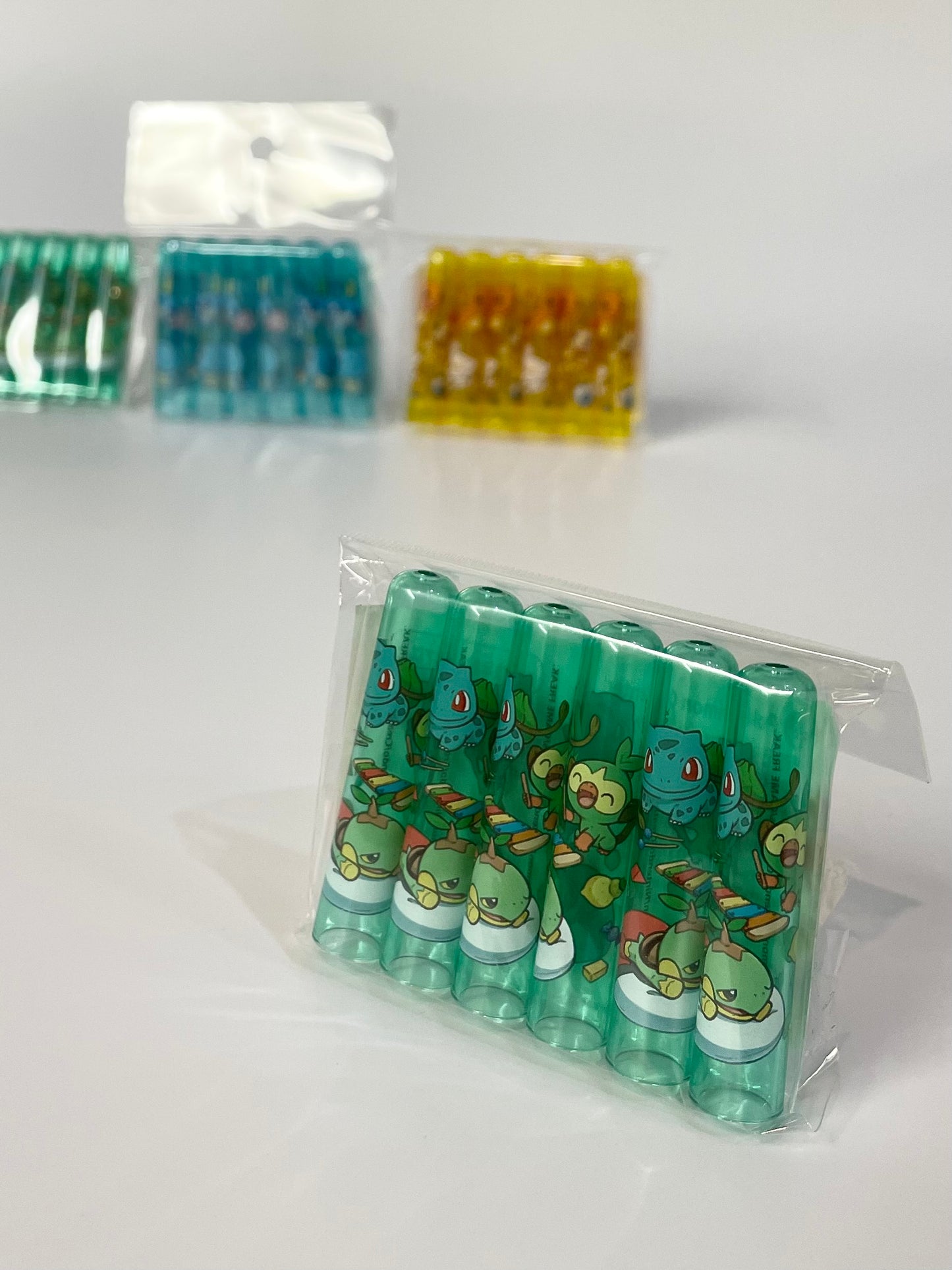 Pencil Cap 6 caps set  Bulbasaur,Turtwig,Grookey