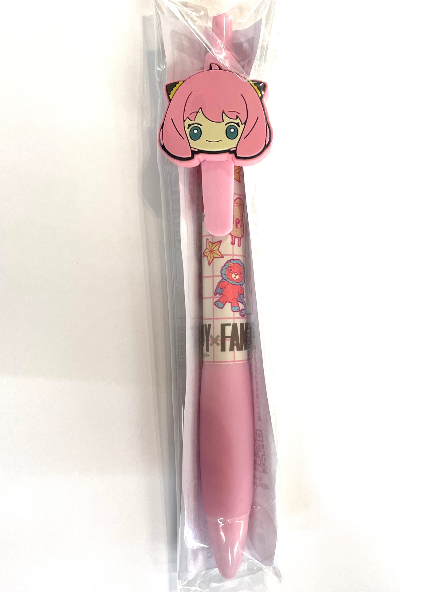 Ballpoint Pen with rubber mascot SpyXFamily Anya