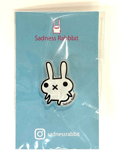 Sadness Rabbit: Acrylic Pin