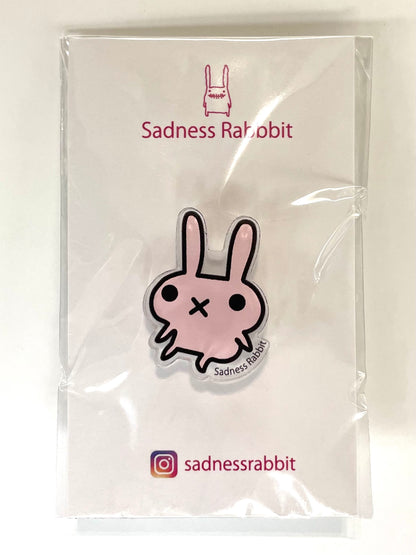 Sadness Rabbit: Acrylic Pin