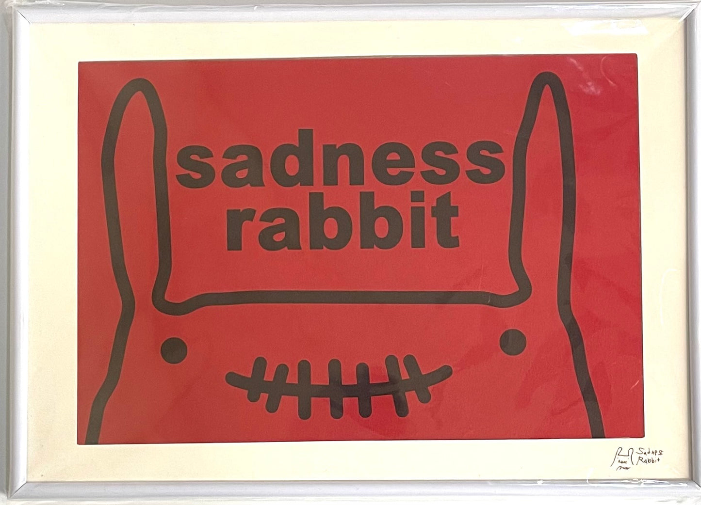 Sadness Rabbit: Art Poster