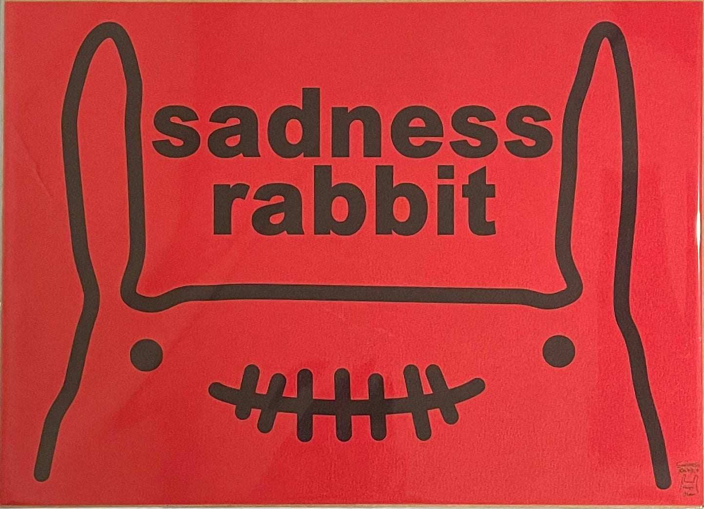 Sadness Rabbit: Art Poster