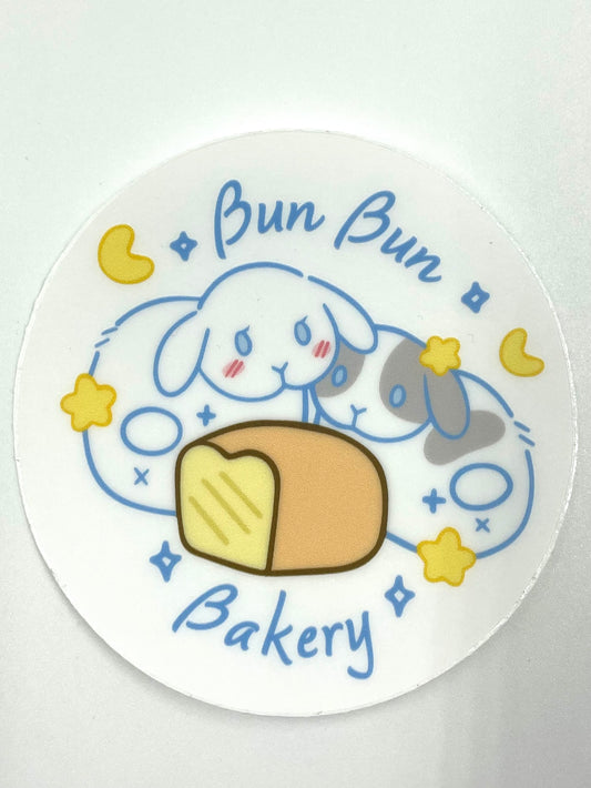 Kawaiianart: Bun Bun Bakery Clear Sticker