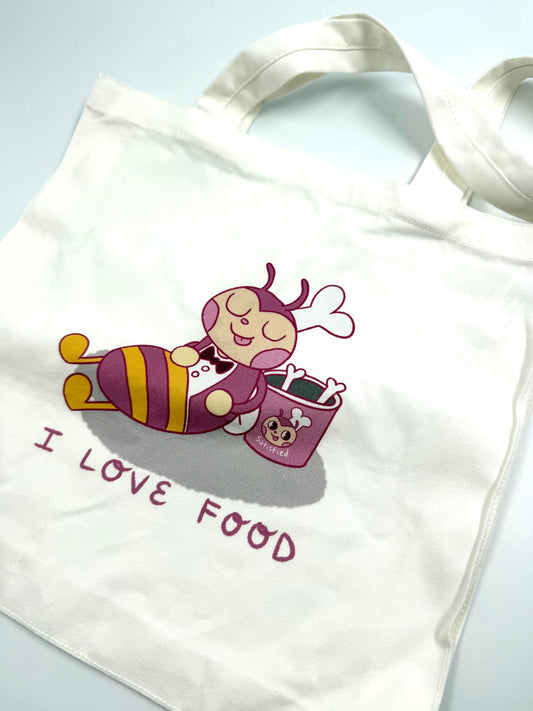 grapehoney: I Love Food Tote