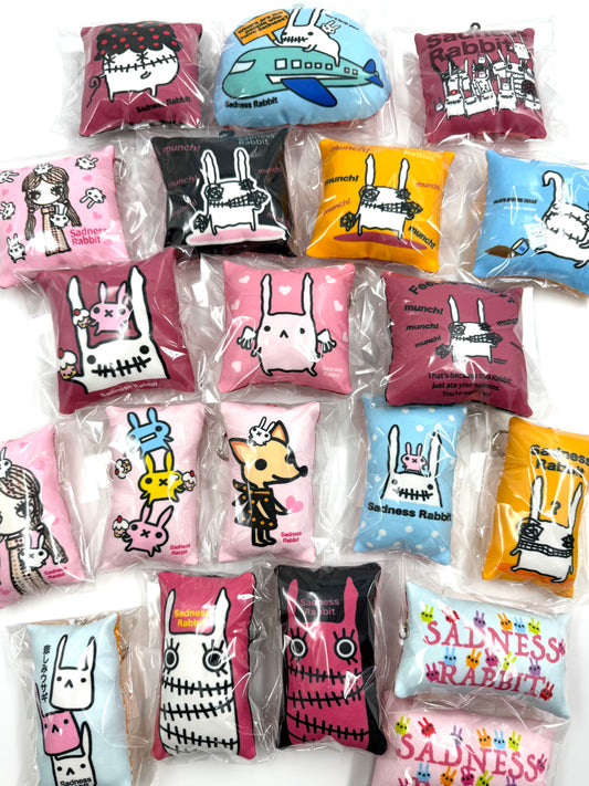 Sadness Rabbit: Pillow Keycharm