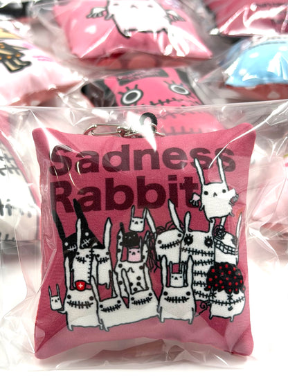 Sadness Rabbit: Pillow Keycharm