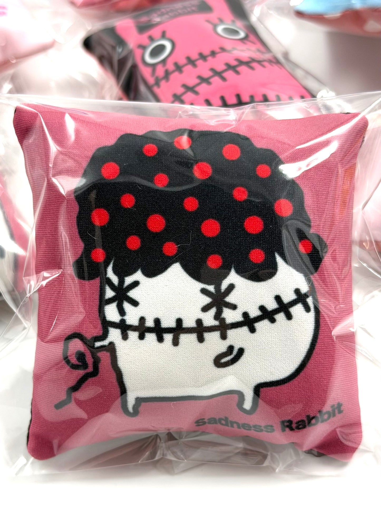 Sadness Rabbit: Pillow Keycharm