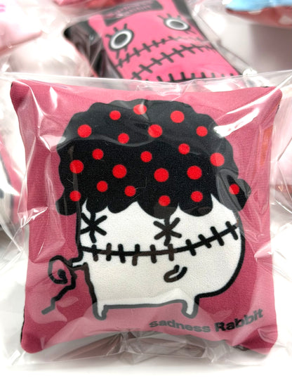 Sadness Rabbit: Pillow Keycharm