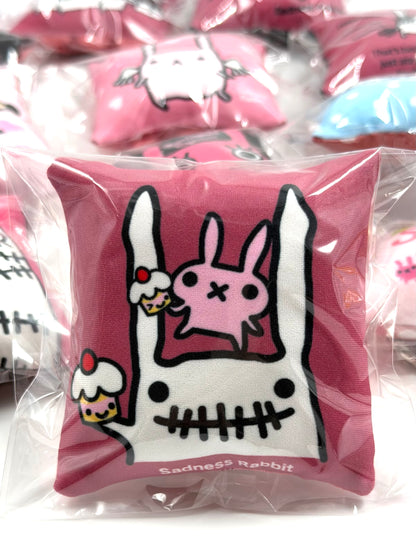 Sadness Rabbit: Pillow Keycharm