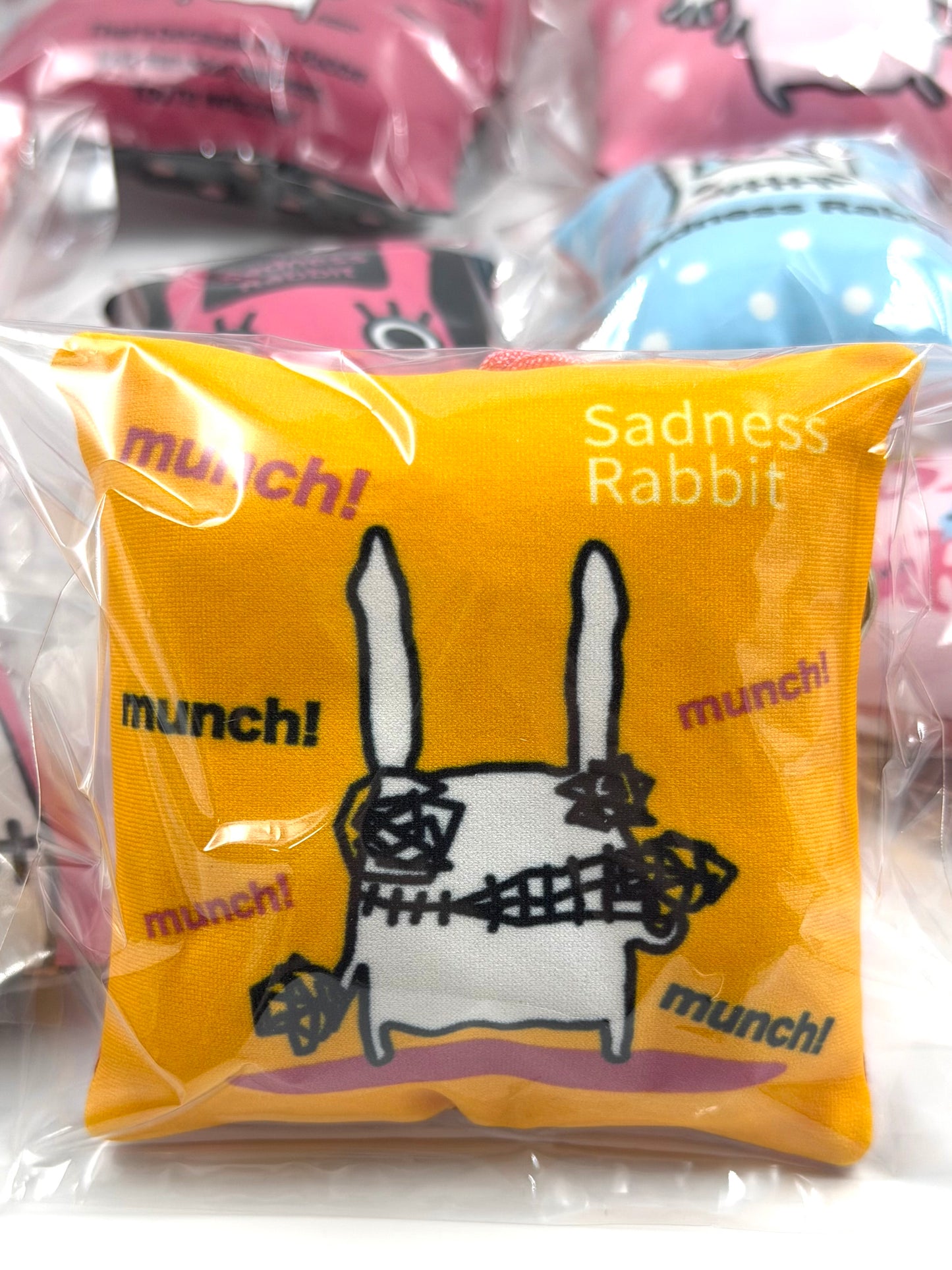 Sadness Rabbit: Pillow Keycharm