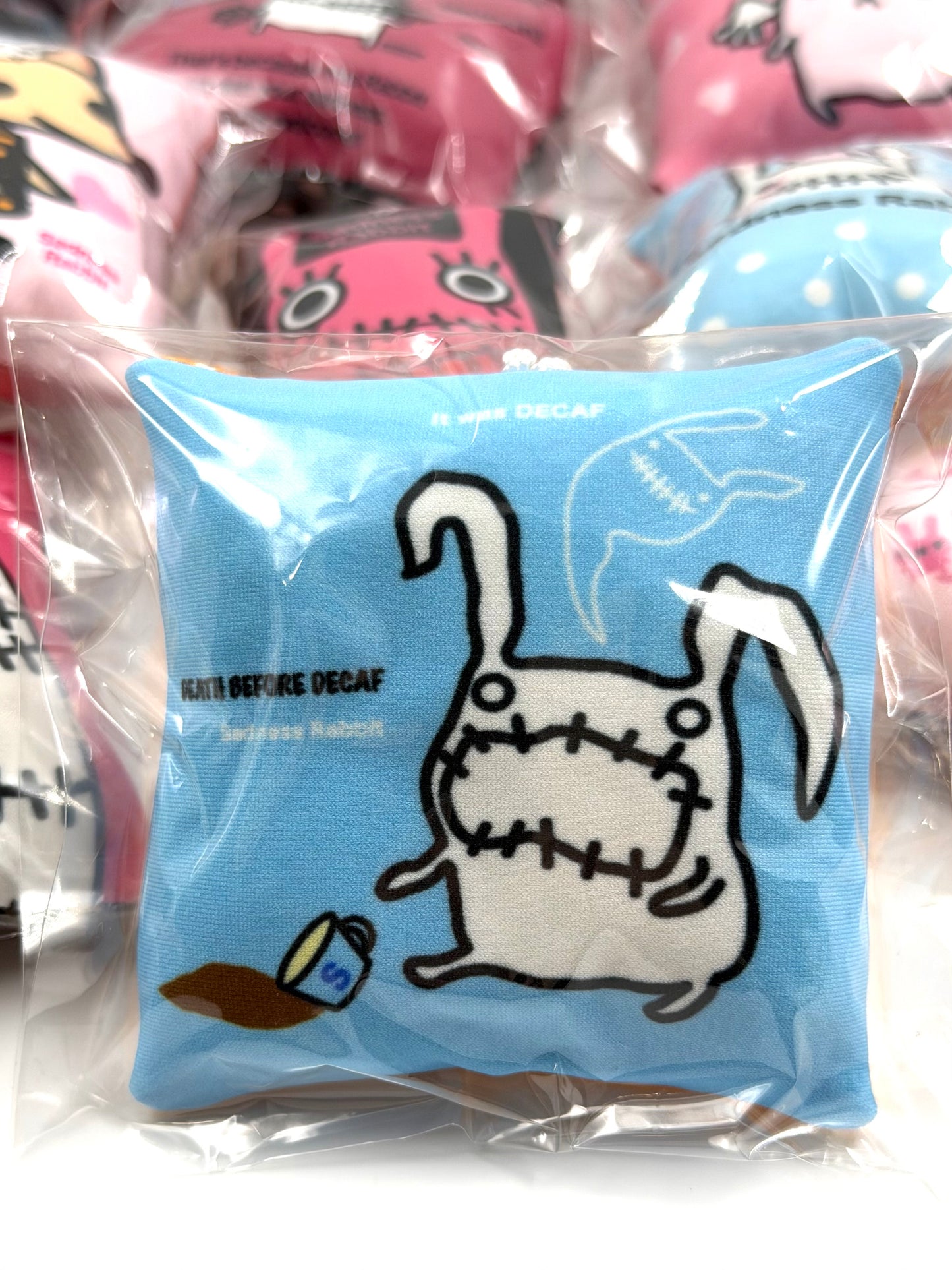 Sadness Rabbit: Pillow Keycharm
