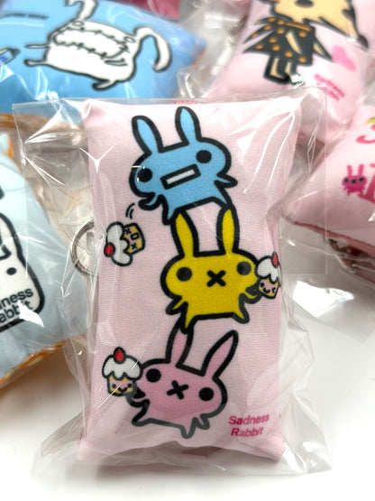 Sadness Rabbit: Pillow Keycharm