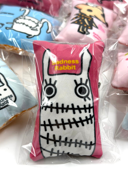 Sadness Rabbit: Pillow Keycharm