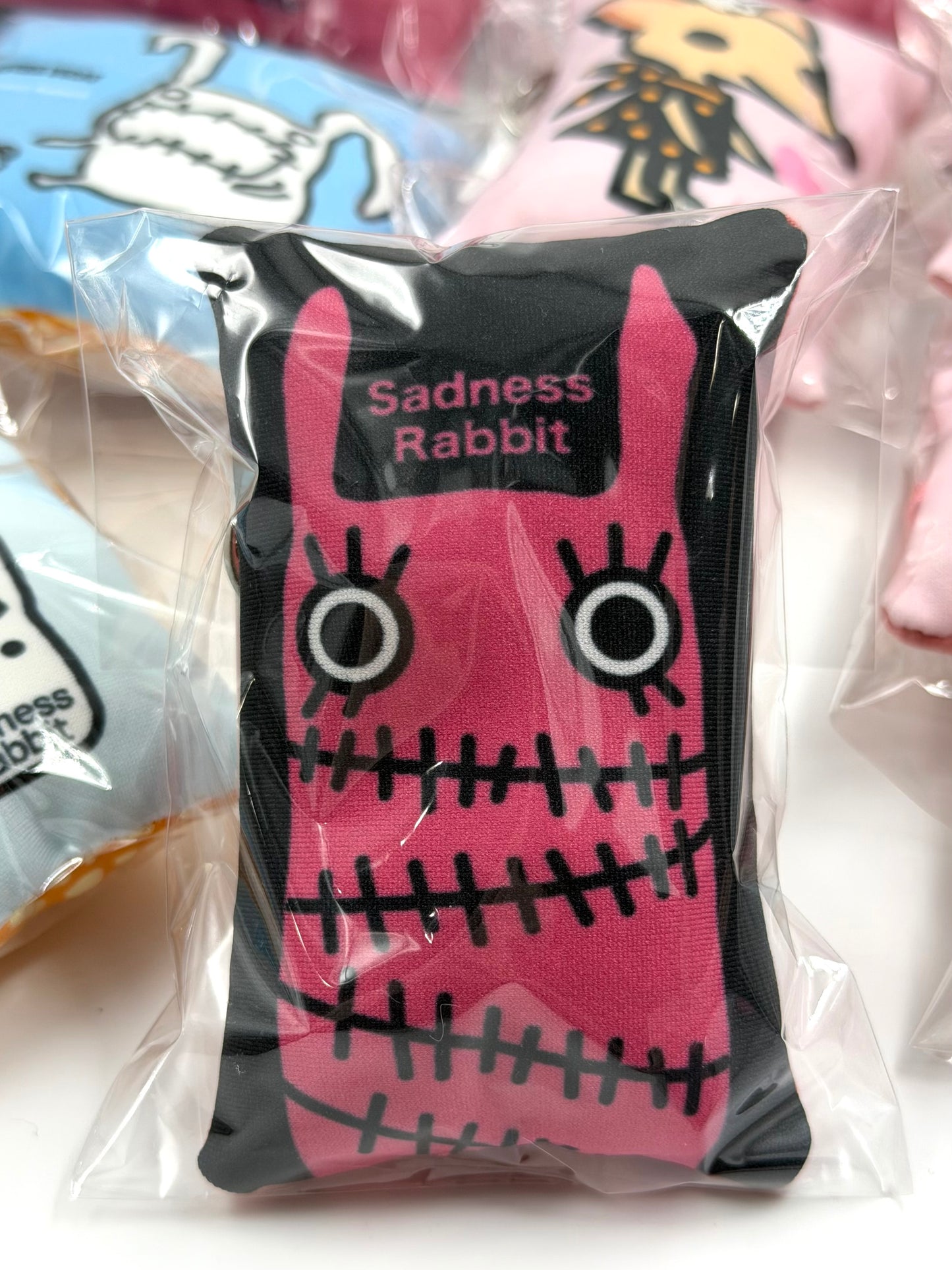 Sadness Rabbit: Pillow Keycharm