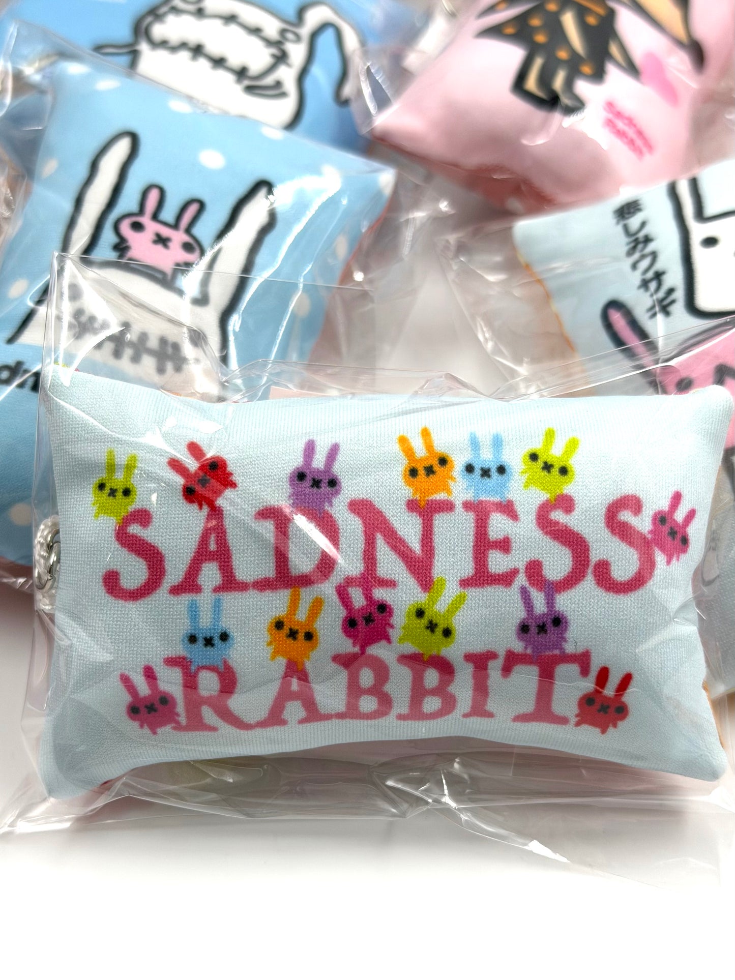 Sadness Rabbit: Pillow Keycharm