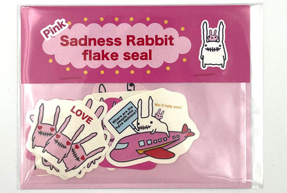 Sadness Rabbit: Sticker Flake Seal