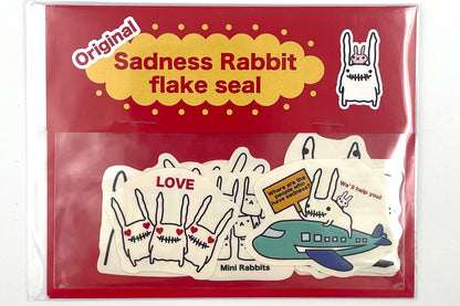 Sadness Rabbit: Sticker Flake Seal