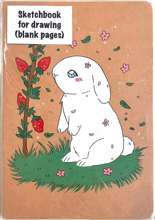 Kawaiianart : bunny Sketchbook-blank pages