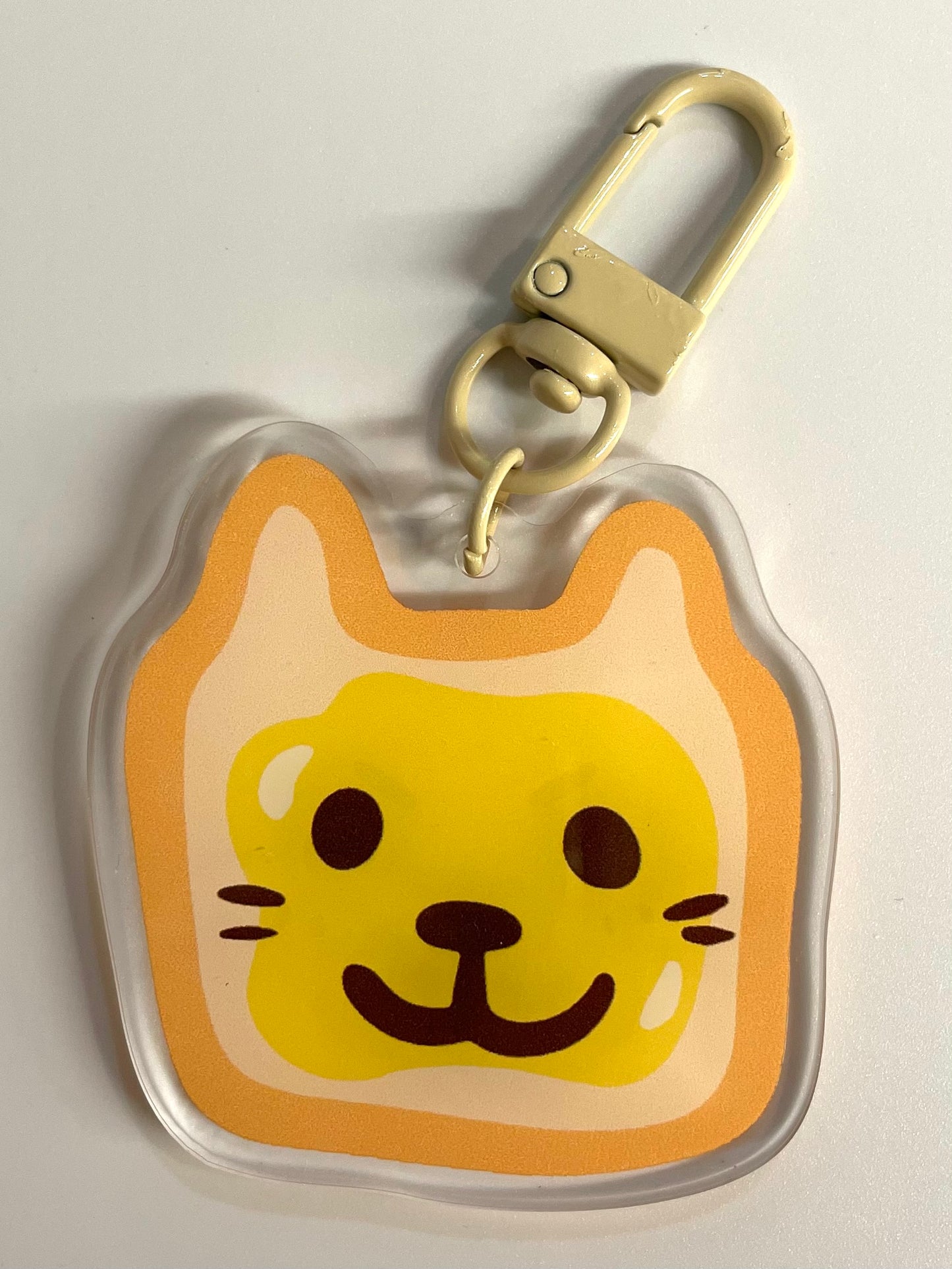 Kawaiianart:Dog toast Keychain