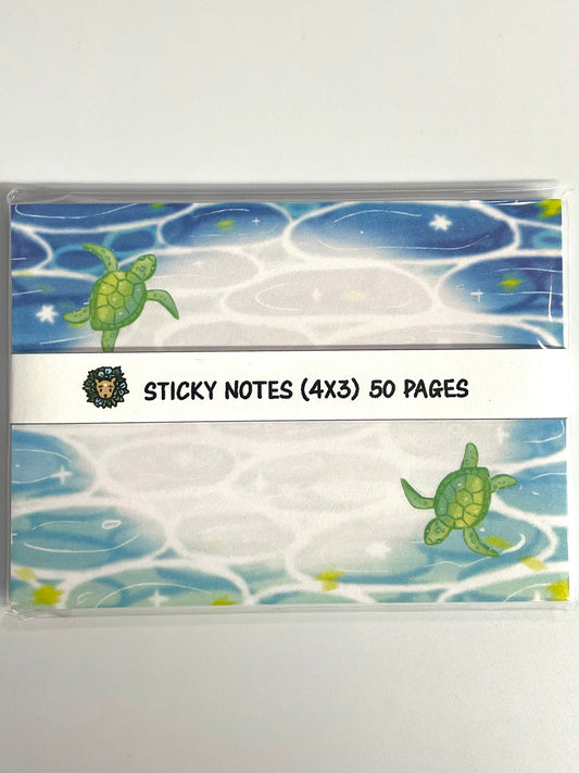 Kawaiianart:Sea turtle sticky note