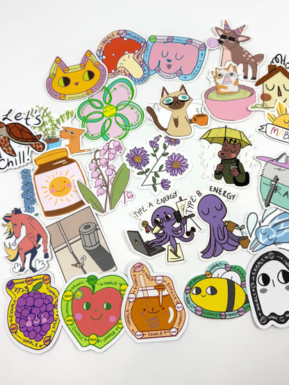 grapehoney: Waterproof Stickers (Vinyl,Textured Sensory)
