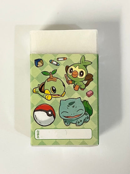 Eraser MatomaruKun Pokémon Bulbasaue,Turtwig,Grookey