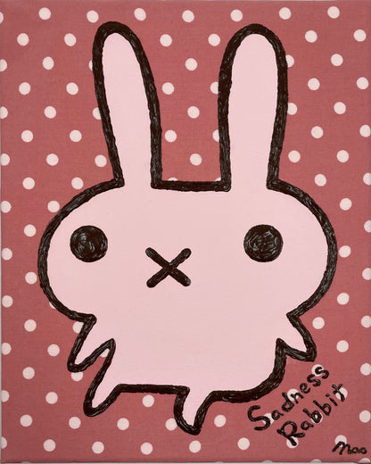 Sadness Rabbit: canvas Arts