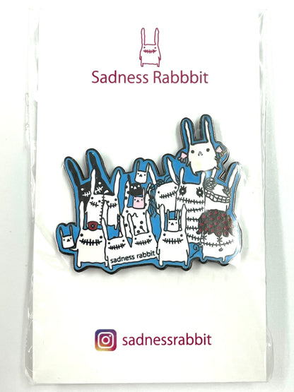 Sadness Rabbit: Enamel Pins