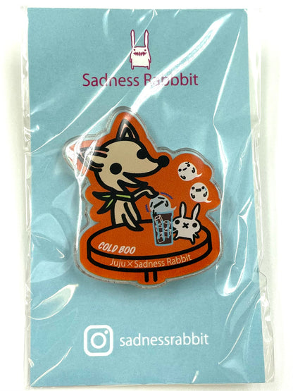 Sadness Rabbit: Acrylic Pin 2