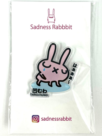 Sadness Rabbit: Acrylic Pin 2