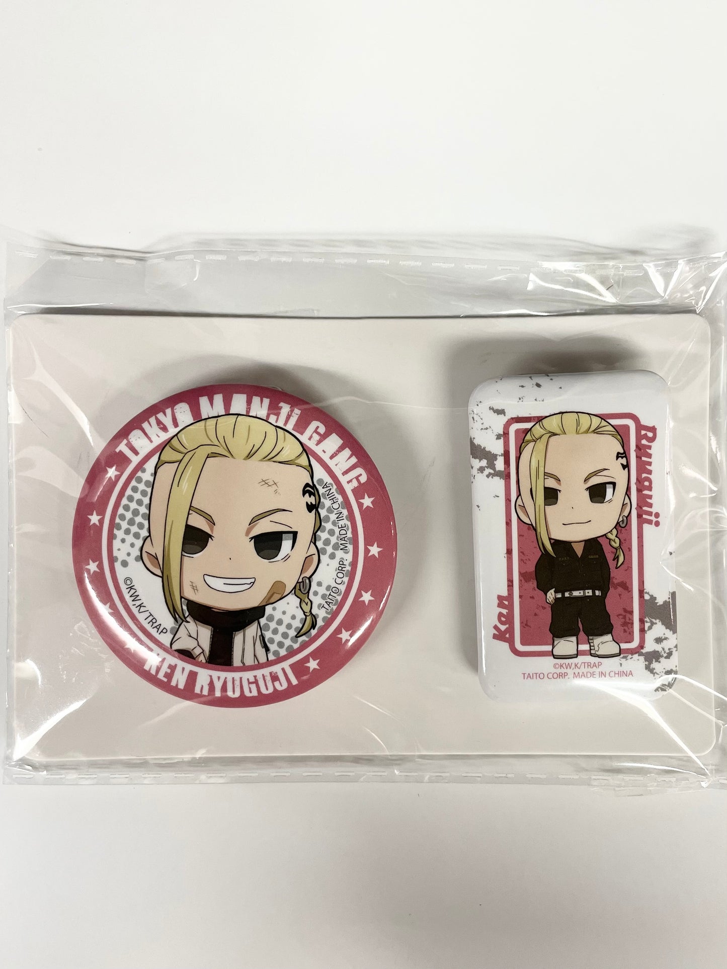 Trading Pin Badge Set Tokyo Revengers Ken Ryuguji