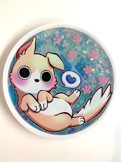 Momichu Liquid Glitter Coaster