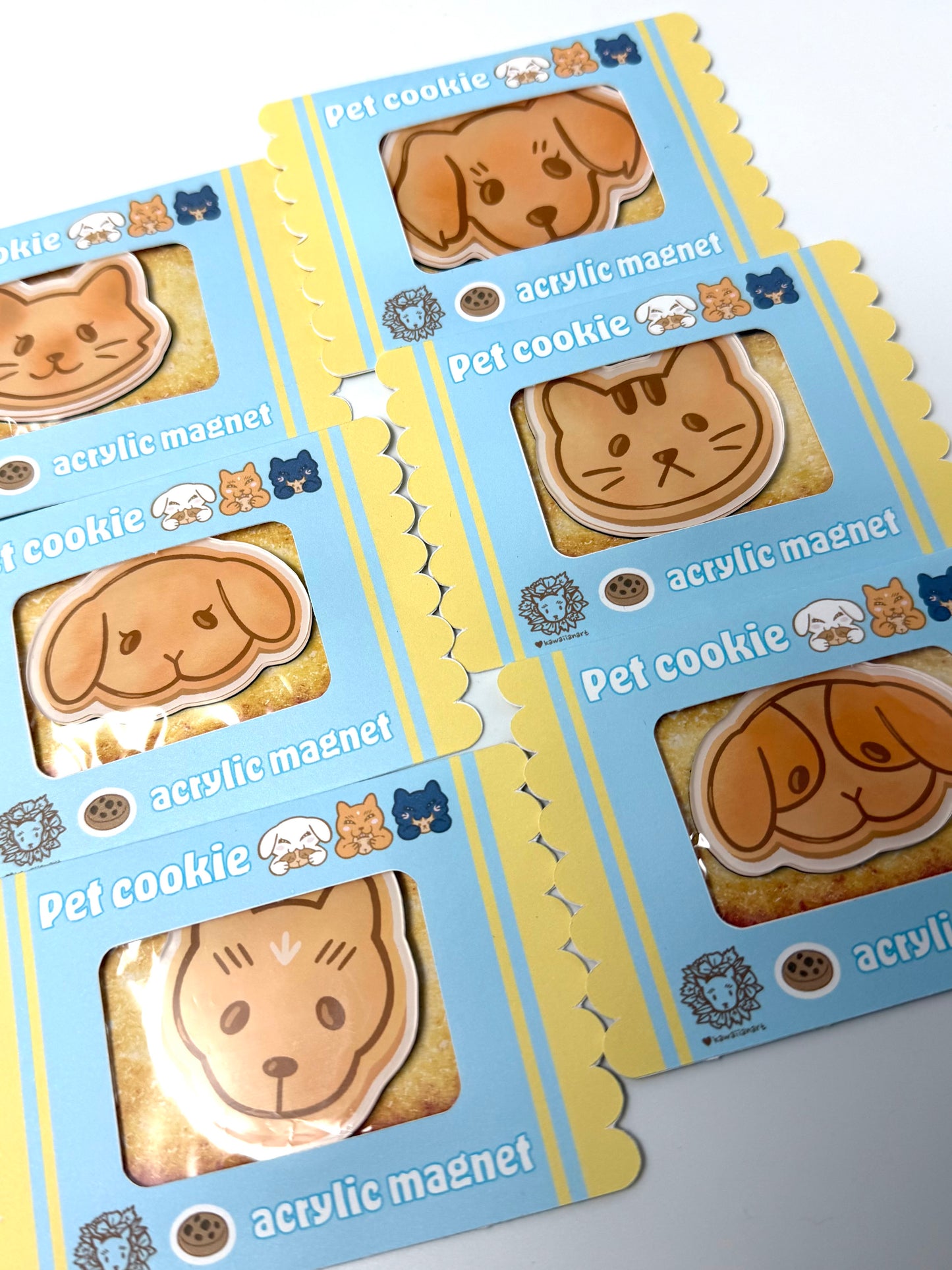 Kawaiianart: Pet Cookie Acrylic Magnet