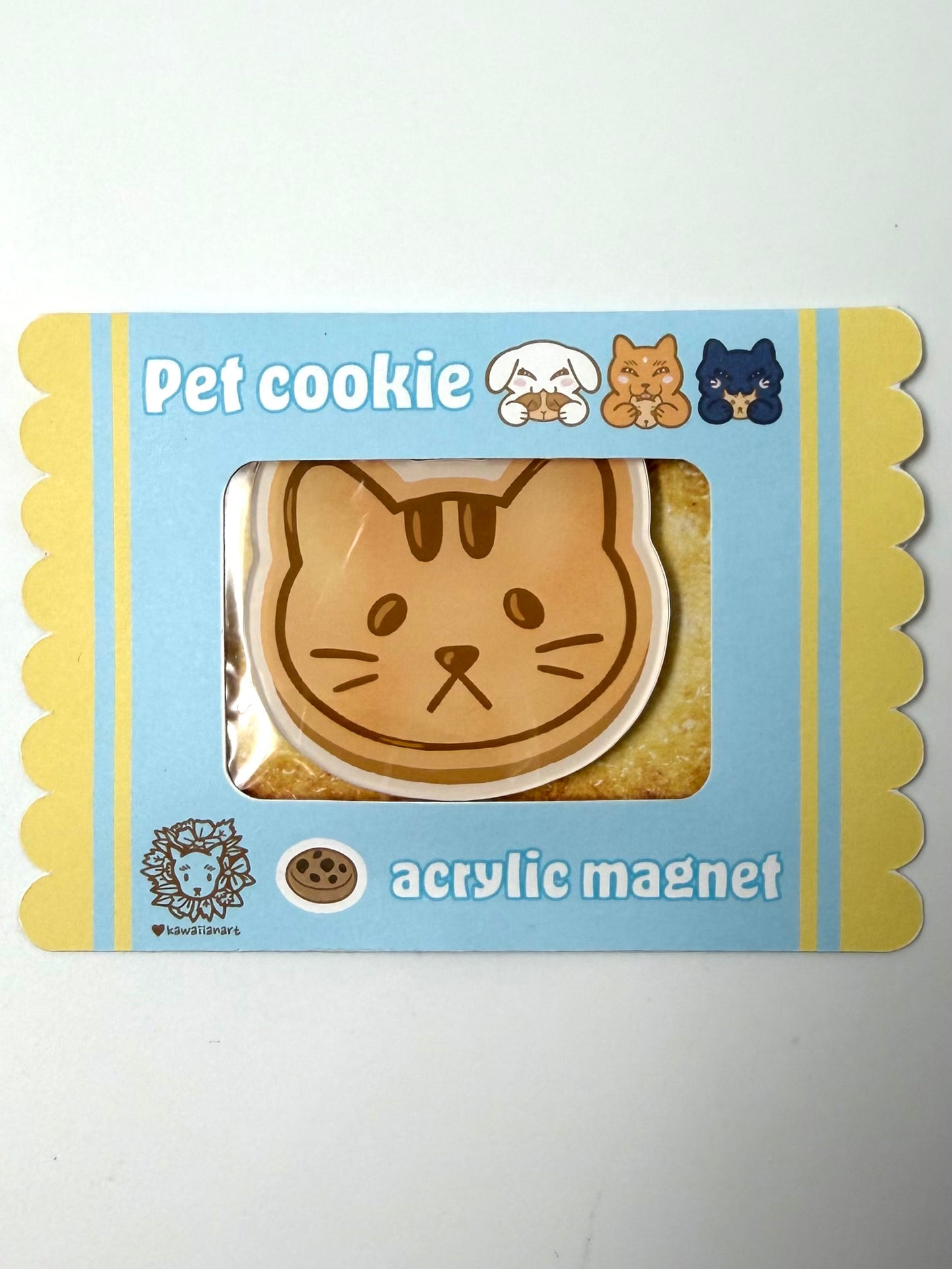 Kawaiianart: Pet Cookie Acrylic Magnet
