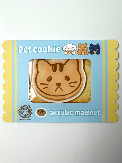 Kawaiianart: Pet Cookie Acrylic Magnet